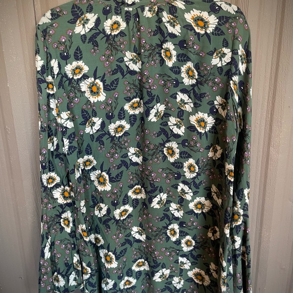 Free People Magic Mystery Tunic Dress Floral Bell Sleeve Boho Peasant sz S - Picture 13 of 16